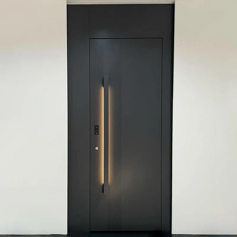 带 LED 照明的铝蜂窝板入口门