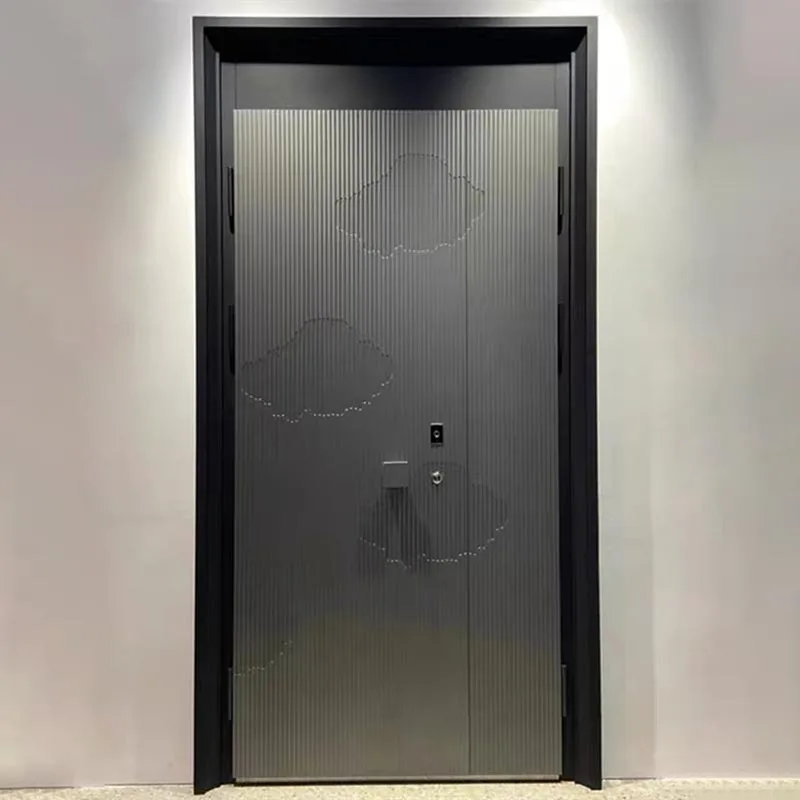 防火铸铝母子门