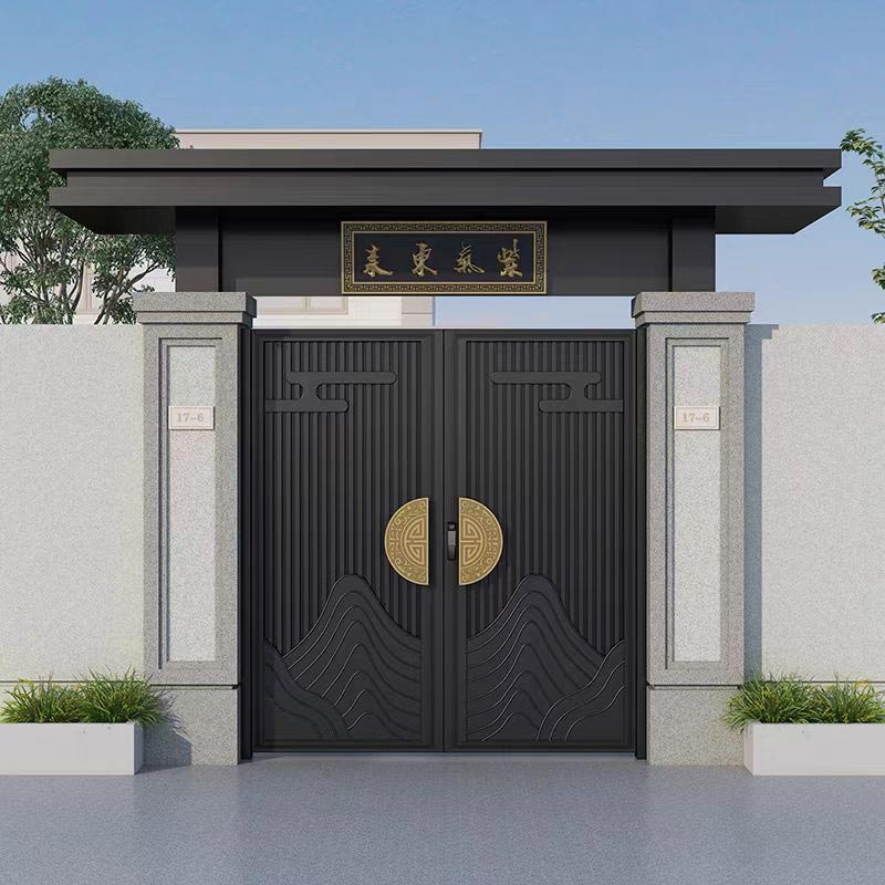 意式简约庭院铸铝门